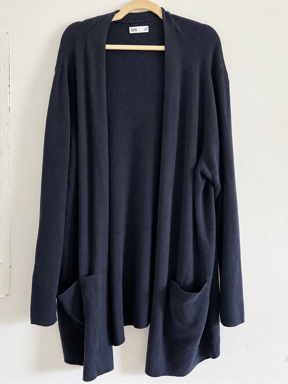 Croft & Barrow Open-Front Women's Cardigan Sweater - Navy 3XL